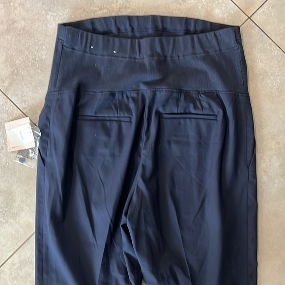 NWT Blue Maternity Slacks Size Large with adjustable tabs inside - Picture 4 of 7